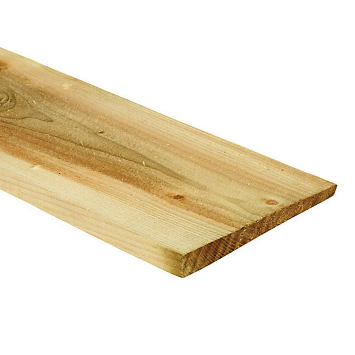 High-quality fence board measuring 2400 x 150 x 16mm, perfect for creating a sturdy boundary for gardens and properties, enhancing privacy and aesthetics.