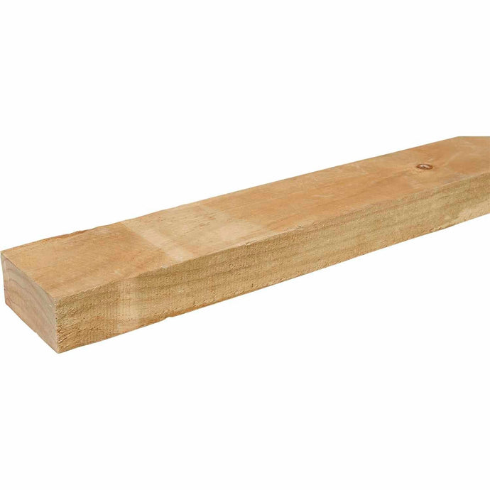 Fence Rail - 3600mm x 75mm x 38mm, showcasing a sturdy wooden plank ideal for outdoor fencing projects, perfect for enhancing privacy and security in your garden.