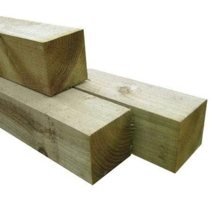 Fence Posts 3000 x 100 x 100mm showing sturdy timber construction, ideal for creating stylish garden boundaries.