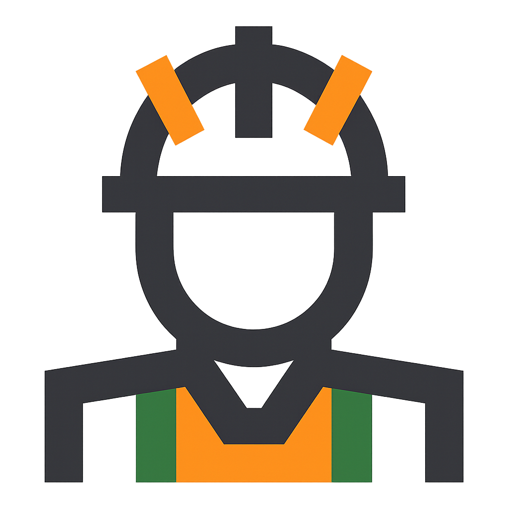 Image representing a professional worker in safety gear, highlighted for turf laying services. Get your free turf laying quote from BrunswickTurf today!